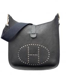 HERMES（エルメス）の古着「Evelyne GM エブリン GM/フィヨルド/ブラック/▢A刻印：1997年製造/ゴールド金具」｜ブラック