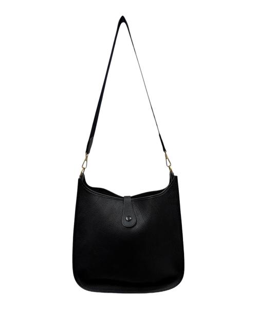 HERMES（エルメス）HERMES (エルメス) Evelyne GM エブリン GM/フィヨルド/ブラック/▢A刻印：1997年製造/ゴールド金具 ブラック サイズ:GMの古着・服飾アイテム