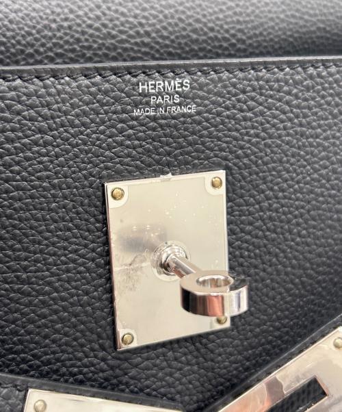 HERMES（エルメス）HERMES (エルメス) ケリーメッセンジャーPM/トゴ/シルバー金具/K2025年 ブラック サイズ:PMの古着・服飾アイテム