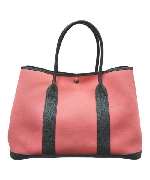 HERMES（エルメス）HERMES (エルメス) Garden Party PM ガーデンパーティ PM/トワルアッシュ/ピンク系/X刻印：2016年製造/シルバー金具 ピンク系 サイズ:PMの古着・服飾アイテム