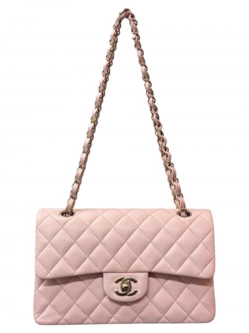 CHANEL（シャネル）CHANEL (シャネル) マトラッセ23 Wフラップチェーンショルダーバッグ ライトピンク サイズ:23の古着・服飾アイテム