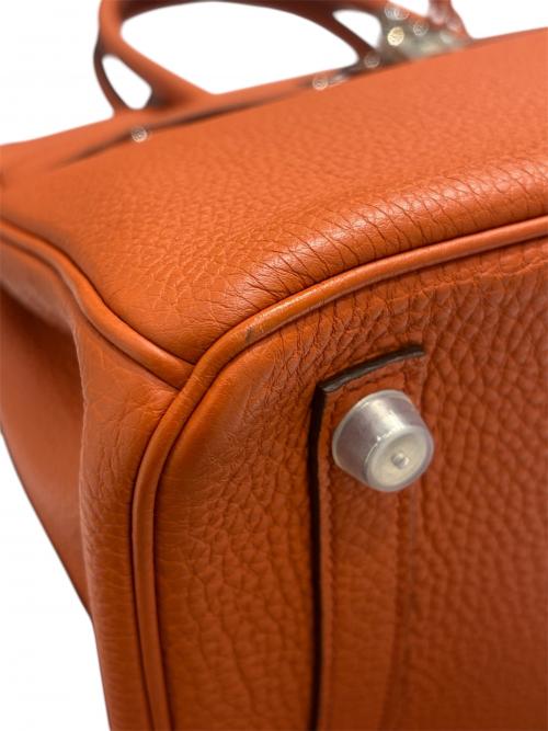HERMES（エルメス）HERMES (エルメス) バーキン30/シルバー金具/トゴ/オレンジ系/X刻印 オレンジ系 サイズ:30の古着・服飾アイテム