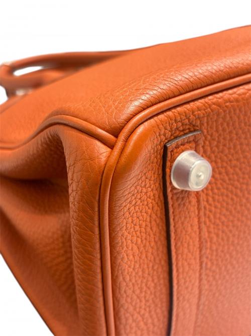 HERMES（エルメス）HERMES (エルメス) バーキン30/シルバー金具/トゴ/オレンジ系/X刻印 オレンジ系 サイズ:30の古着・服飾アイテム