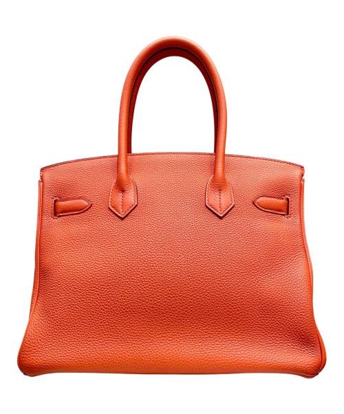 HERMES（エルメス）HERMES (エルメス) バーキン30/シルバー金具/トゴ/オレンジ系/X刻印 オレンジ系 サイズ:30の古着・服飾アイテム