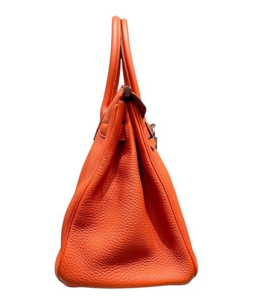 HERMES（エルメス）HERMES (エルメス) バーキン30/シルバー金具/トゴ/オレンジ系/X刻印 オレンジ系 サイズ:30の古着・服飾アイテム