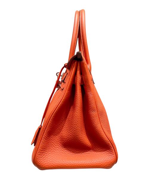 HERMES（エルメス）HERMES (エルメス) バーキン30/シルバー金具/トゴ/オレンジ系/X刻印 オレンジ系 サイズ:30の古着・服飾アイテム