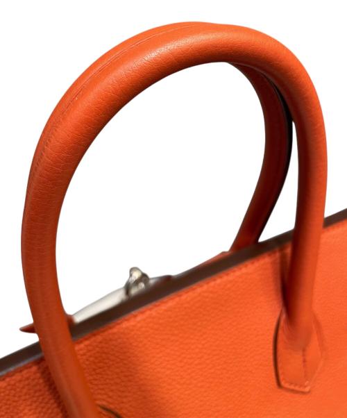 HERMES（エルメス）HERMES (エルメス) バーキン30/シルバー金具/トゴ/オレンジ系/X刻印 オレンジ系 サイズ:30の古着・服飾アイテム