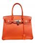 HERMES（エルメス）の古着「バーキン30/シルバー金具/トゴ/オレンジ系/X刻印」｜オレンジ系