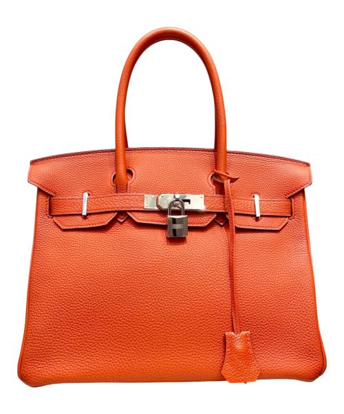HERMES（エルメス）HERMES (エルメス) バーキン30/シルバー金具/トゴ/X刻印：2016年製/オレンジ系 オレンジ系 サイズ:30の古着・服飾アイテム