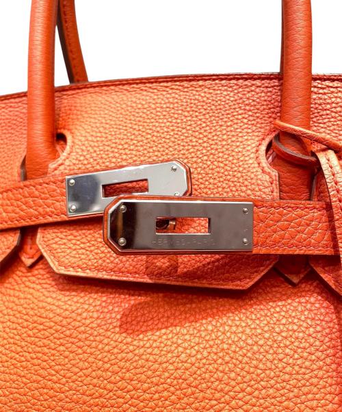 HERMES（エルメス）HERMES (エルメス) バーキン30/シルバー金具/トゴ/X刻印：2016年製/オレンジ系 オレンジ系 サイズ:30の古着・服飾アイテム