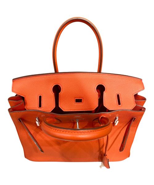 HERMES（エルメス）HERMES (エルメス) バーキン30/シルバー金具/トゴ/X刻印：2016年製/オレンジ系 オレンジ系 サイズ:30の古着・服飾アイテム