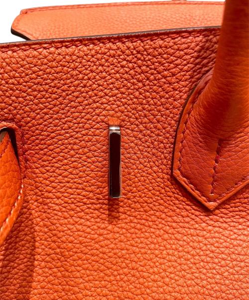 HERMES（エルメス）HERMES (エルメス) バーキン30/シルバー金具/トゴ/X刻印：2016年製/オレンジ系 オレンジ系 サイズ:30の古着・服飾アイテム