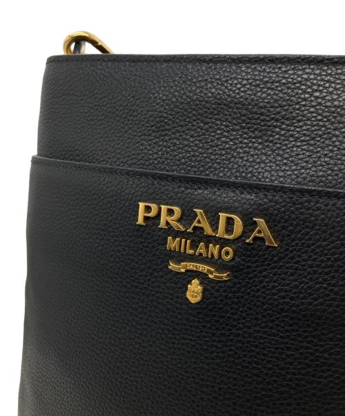 PRADA（プラダ）PRADA (プラダ) ヴィッテロダイノショルダーバッグ ブラックの古着・服飾アイテム