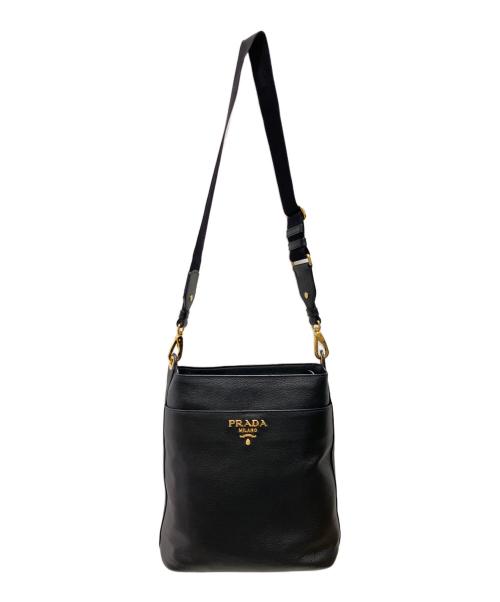 PRADA（プラダ）PRADA (プラダ) ヴィッテロダイノショルダーバッグ ブラックの古着・服飾アイテム