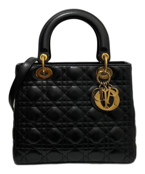 Christian Dior（クリスチャン ディオール）Christian Dior (クリスチャン ディオール) レディディオール ミディアム ブラックの古着・服飾アイテム