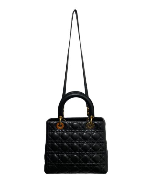 Christian Dior（クリスチャン ディオール）Christian Dior (クリスチャン ディオール) レディディオール ミディアム ブラックの古着・服飾アイテム