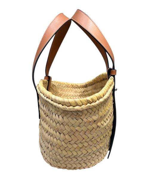 LOEWE（ロエベ）LOEWE (ロエベ) スタジオジブリ (スタジオジブリ) バスケットバッグ ミディアム ナチュラル×ブラウン サイズ:ミディアムの古着・服飾アイテム