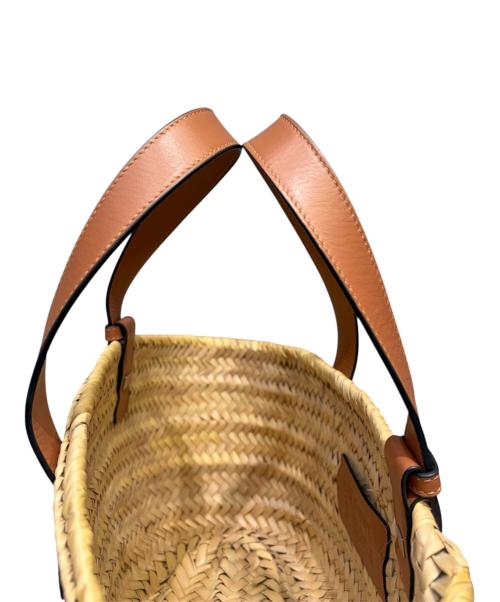 LOEWE（ロエベ）LOEWE (ロエベ) スタジオジブリ (スタジオジブリ) バスケットバッグ ミディアム ナチュラル×ブラウン サイズ:ミディアムの古着・服飾アイテム