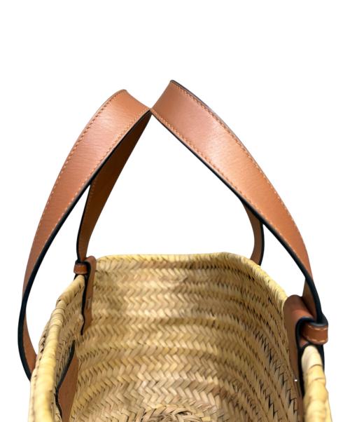 LOEWE（ロエベ）LOEWE (ロエベ) スタジオジブリ (スタジオジブリ) バスケットバッグ ミディアム ナチュラル×ブラウン サイズ:ミディアムの古着・服飾アイテム