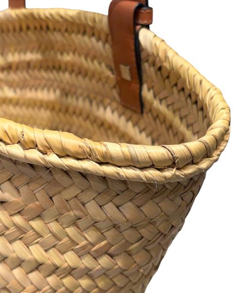 LOEWE（ロエベ）LOEWE (ロエベ) スタジオジブリ (スタジオジブリ) バスケットバッグ ミディアム ナチュラル×ブラウン サイズ:ミディアムの古着・服飾アイテム
