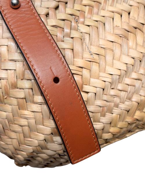 LOEWE（ロエベ）LOEWE (ロエベ) スタジオジブリ (スタジオジブリ) バスケットバッグ ミディアム ナチュラル×ブラウン サイズ:ミディアムの古着・服飾アイテム