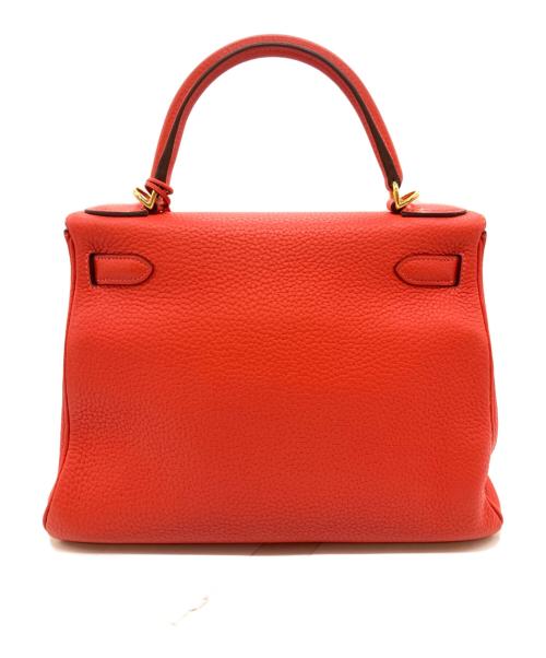 HERMES（エルメス）HERMES (エルメス) ショルダーバッグ/ケリー28/内縫い/トゴ/ゴールド金具 レッド系 サイズ:28の古着・服飾アイテム