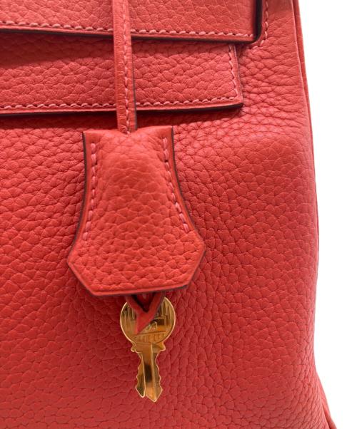 HERMES（エルメス）HERMES (エルメス) ショルダーバッグ/ケリー28/内縫い/トゴ/ゴールド金具 レッド系 サイズ:28の古着・服飾アイテム