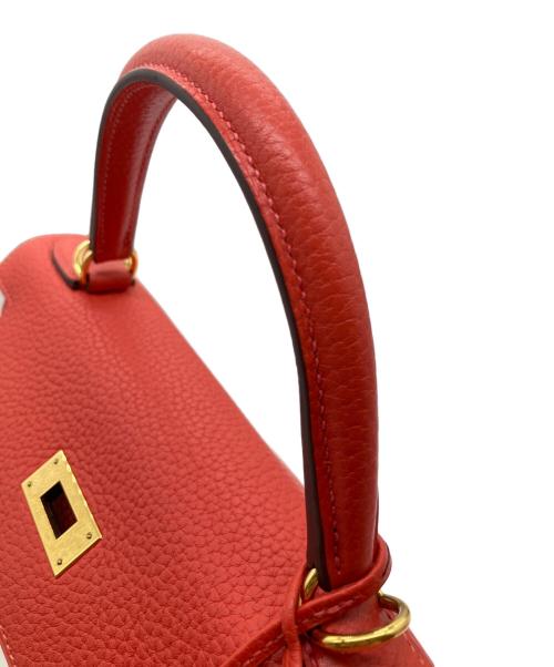 HERMES（エルメス）HERMES (エルメス) ショルダーバッグ/ケリー28/内縫い/トゴ/ゴールド金具 レッド系 サイズ:28の古着・服飾アイテム