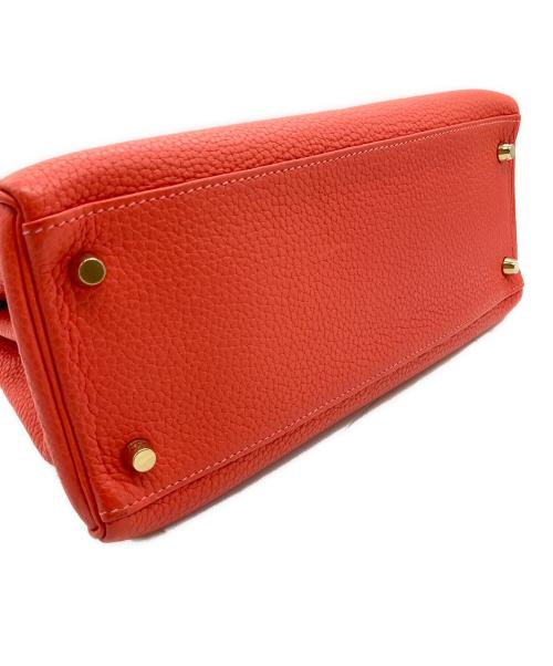 HERMES（エルメス）HERMES (エルメス) ショルダーバッグ/ケリー28/内縫い/トゴ/ゴールド金具 レッド系 サイズ:28の古着・服飾アイテム
