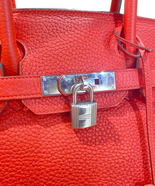HERMES（エルメス）HERMES (エルメス) バーキン30/シルバー刻印/トゴ/X刻印：2016年製 レッド系 サイズ:30の古着・服飾アイテム
