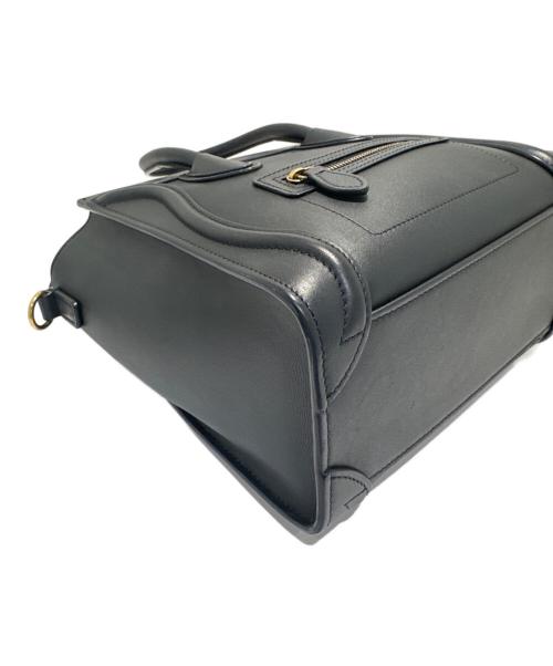 CELINE（セリーヌ）CELINE (セリーヌ) ラゲージナノショッパー/2wayバッグ/ゴールド金具 ブラック サイズ:ナノの古着・服飾アイテム