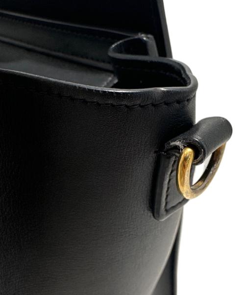 CELINE（セリーヌ）CELINE (セリーヌ) ラゲージナノショッパー/2wayバッグ/ゴールド金具 ブラック サイズ:ナノの古着・服飾アイテム