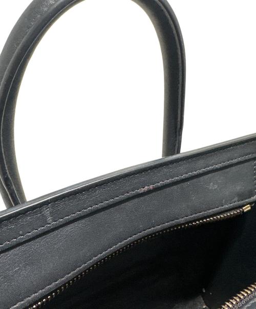 CELINE（セリーヌ）CELINE (セリーヌ) ラゲージナノショッパー/2wayバッグ/ゴールド金具 ブラック サイズ:ナノの古着・服飾アイテム