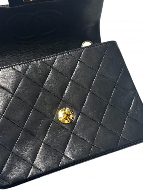 CHANEL（シャネル）CHANEL (シャネル) ミニマトラッセ20 シングルフラップチェーンショルダーバッグ 1985-93年製 ブラック サイズ:17の古着・服飾アイテム