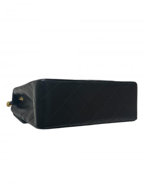 CHANEL（シャネル）CHANEL (シャネル) ミニマトラッセ20 シングルフラップチェーンショルダーバッグ 1985-93年製 ブラック サイズ:17の古着・服飾アイテム