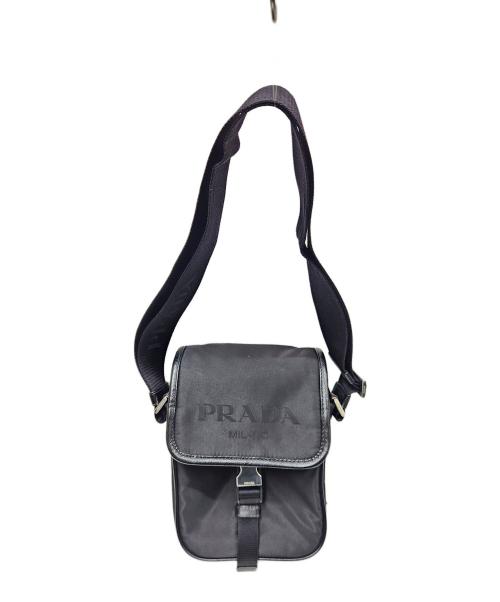 PRADA（プラダ）PRADA (プラダ) リナイロンショルダーバッグ ブラックの古着・服飾アイテム