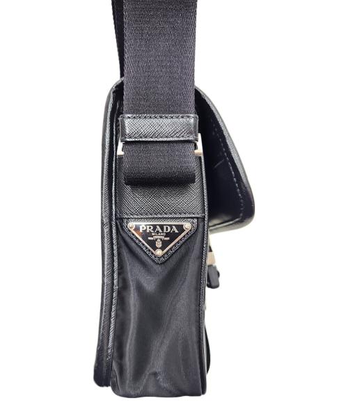 PRADA（プラダ）PRADA (プラダ) リナイロンショルダーバッグ ブラックの古着・服飾アイテム