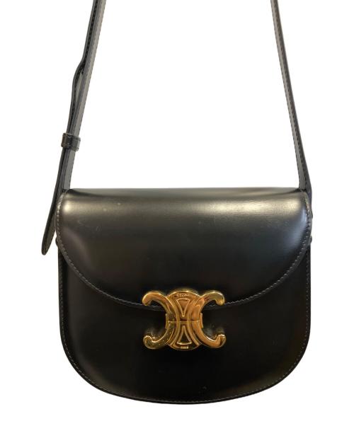 CELINE（セリーヌ）CELINE (セリーヌ) Buzas shoulder bag/ブザスショルダーバッグ ブラック サイズ:スモールの古着・服飾アイテム