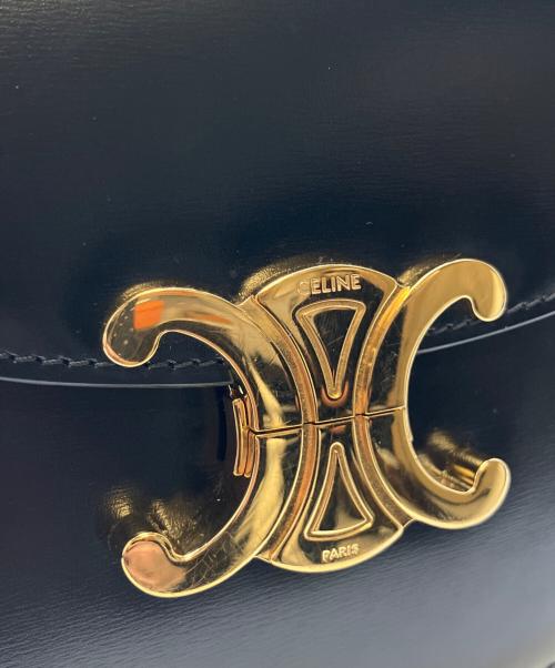 CELINE（セリーヌ）CELINE (セリーヌ) Buzas shoulder bag/ブザスショルダーバッグ ブラック サイズ:スモールの古着・服飾アイテム