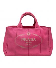 PRADA（プラダ）の古着「カナパ 2WAYバッグ/ハンドバッグ/ショルダーバッグ」｜ピンク
