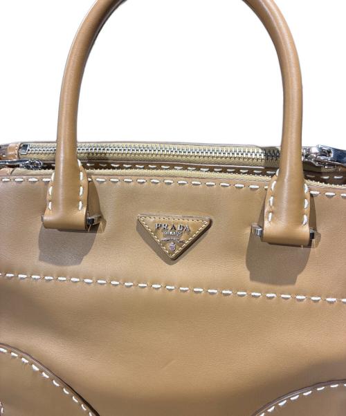 PRADA（プラダ）PRADA (プラダ) レザートートバッグ/ハンドバッグ/ショルダーバッグ/レザーバッグ/B2861K ブラウン サイズ:-の古着・服飾アイテム