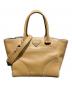 PRADA（プラダ）の古着「レザートートバッグ/ハンドバッグ/ショルダーバッグ/レザーバッグ/B2861K」｜ブラウン