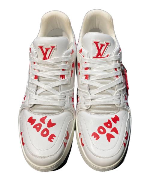 LOUIS VUITTON（ルイ ヴィトン）LOUIS VUITTON (ルイ ヴィトン) NIGO (ニゴー) LVトレイナーラインスニーカー ホワイト サイズ:7の古着・服飾アイテム