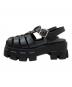 PRADA (プラダ) モノリスラバーサンダル ブラック サイズ:35：65000円