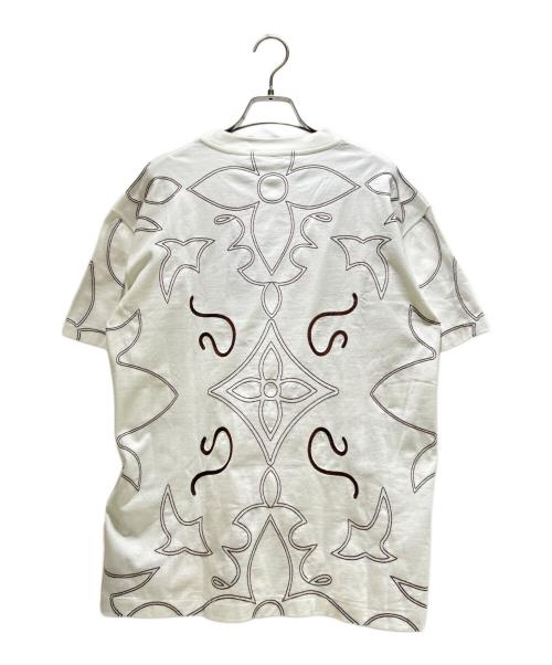 LOUIS VUITTON（ルイ ヴィトン）LOUIS VUITTON (ルイ ヴィトン) Embroidered Monogram T-Shirt/エンブロイダードモノグラムTシャツ/RM242M NPG HRY64W ホワイト サイズ:XS 未使用品の古着・服飾アイテム