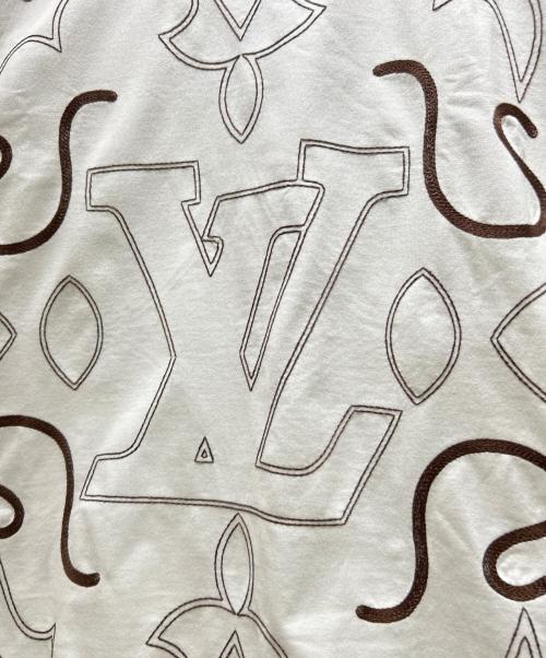 LOUIS VUITTON（ルイ ヴィトン）LOUIS VUITTON (ルイ ヴィトン) Embroidered Monogram T-Shirt/エンブロイダードモノグラムTシャツ/RM242M NPG HRY64W ホワイト サイズ:XS 未使用品の古着・服飾アイテム