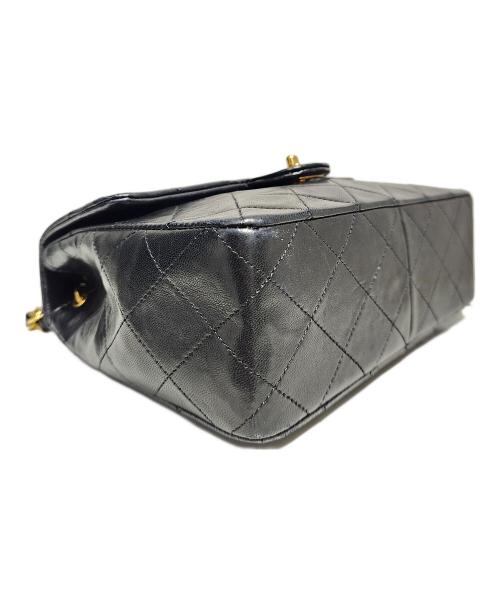 CHANEL（シャネル）CHANEL (シャネル) ミニマトラッセ20 シングルフラップチェーンショルダーバッグ A2000 1985-1993年製 ブラック サイズ:mini/ミニ/20の古着・服飾アイテム