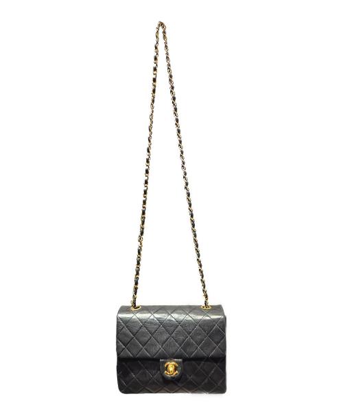 CHANEL（シャネル）CHANEL (シャネル) ミニマトラッセ20 シングルフラップチェーンショルダーバッグ A2000 1985-1993年製 ブラック サイズ:mini/ミニ/20の古着・服飾アイテム