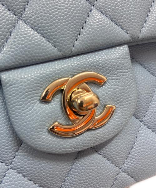 CHANEL（シャネル）CHANEL (シャネル) マトラッセ23 Wフラップチェーンショルダーバッグ A01113 ブルー サイズ:23の古着・服飾アイテム
