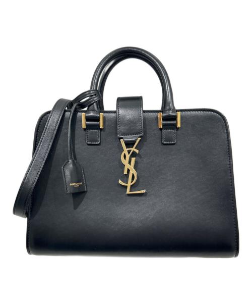 Saint Laurent Paris（サンローランパリ）Saint Laurent Paris (サンローランパリ) モノグラム ベイビーカバス2WAY ショルダーバッグ ブラック サイズ:−の古着・服飾アイテム